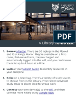 #UoYTips - A Library to-do List