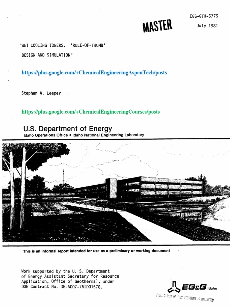 Wet Cooling Tower Design Guide | PDF | Heat Transfer | Heat