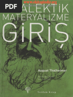 August Thalheimer Diyalektik Materyalizme Giris