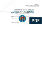 Modele Ale Documentelor Electorale Pentru Alegerile La Funcția de Președinte Al Republicii Moldova Din 30 Octombrie 2016