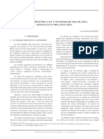 Evolução histórica da universidade brasileira segundo abordagens preliminares