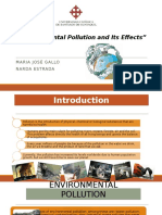 Environmental Pollution and Its Effects