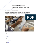 Corte Suprema Emitió Fallo Que Permitirá A Empresas Reducir Salario A Trabajadores