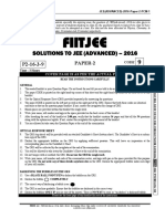 Iitjee 2016 Paper-2 Solutions