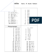 Soal Matematika: Penjum Lahan