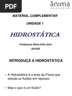 Resumo Da Unidade 1 - Hidrostática