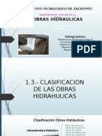 1.3 Clasificación de Las Obras Hidráulicas