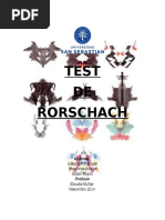 Protocolo de Respuestas para El Test de Rorschach | PDF