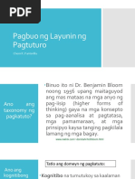 Pagbuo NG Layunin NG Pagtuturo