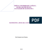 Matemática Aplicada à Economia