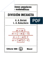 División Inexacta - A. A. Belski & L. A. Kaluzhnin