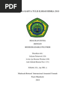 Download HIJAUKAN DUNIA DENGAN BIODEGRADABLE POLYMER by adee13 SN32505328 doc pdf