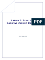 A Guide to Developing Cogntive Learning Objectives (1)