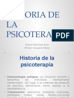 Historia de La Psicoterapia