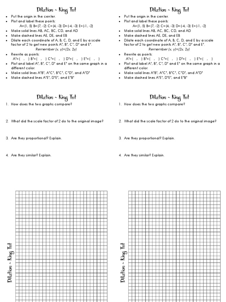 Graphing Dilations | PDF | Geometry | Mathematical Objects