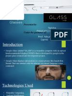 Google Glasses: Presented By: Under The Guidance of