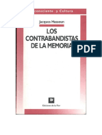 Jacques Hassoun Los Contrabandistas de La Memoria