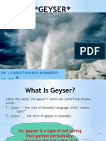 HOW IS GEYSER CREATED by Chris