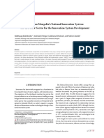 Dashdondov. A Study On Mongolia's National Innovation System