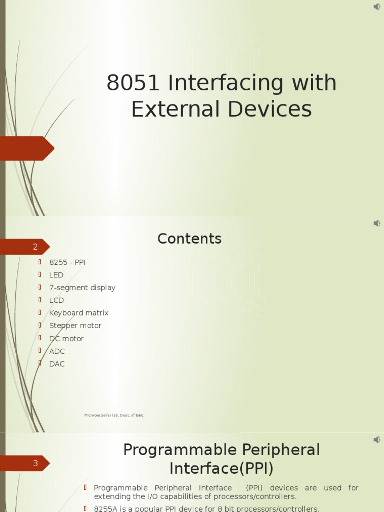 8051 Interfacing | PDF | Electric Motor | Analog To Digital Converter