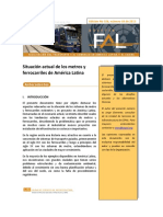 Estado Actual de Los Metros y Ferrocarriles en América Latina - CEPAL 2013