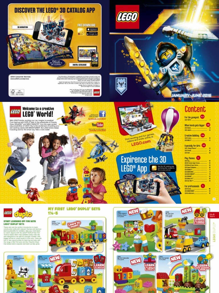 LEGO Catalog 1HY 2016 |