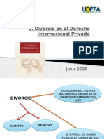 El Divorcio en El Derecho Internacional Privado