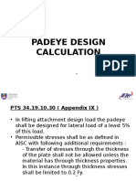 PadEye Design Calculation