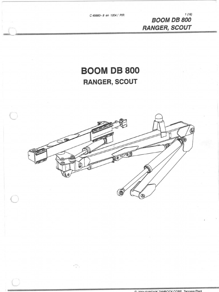 Perforadora Tamrock Ranger 700 | PDF
