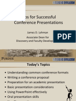 Conference Presentation Tips