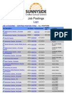 Sunnyside Teacher Job Listings -- Sept 8 2016