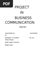 Project IN Business Communication