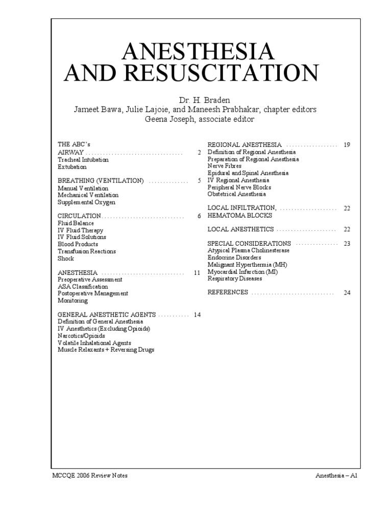 Anesthesia PDF