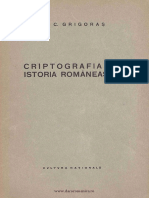 [1924] Em. C. Grigoras - Criptografia Si Istoria Romaneasca