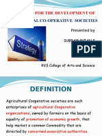 Agricultural Co-Operative Societies