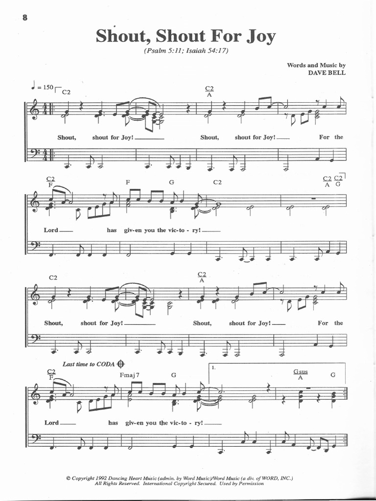 01 - Shout, Shout For Joy | PDF