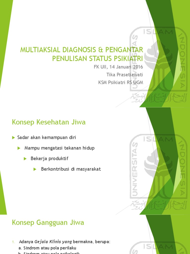 Kuliah Multiaksial DX - Fkuii | PDF