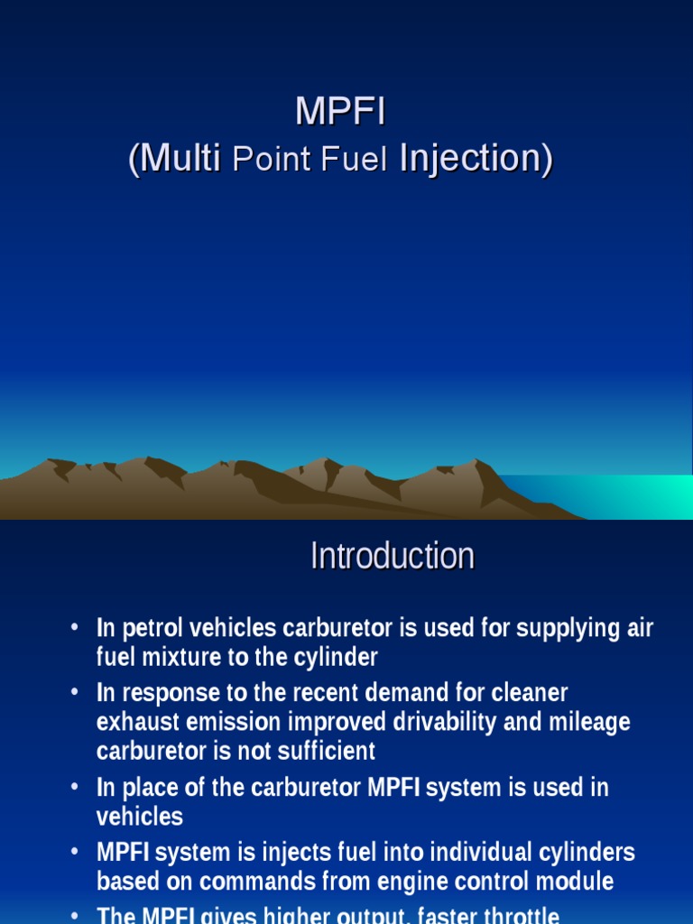 MPFI PDF Fuel Injection Throttle