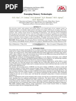 Emerging Memory Technologies: O.D. Alao, J.V. Joshua, D.O. Kehinde, E.O. Ehinlafa, M.O. Agbaje, J.E.T Akinsola