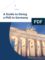 A Guide to Doing a Phd in Germany