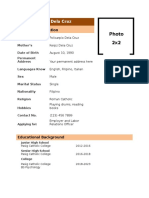 5 Biodata Template