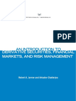 An Introduction To Derivative Securities Financial Markets and Risk Management 1st Edition 2013 Jarrow Chatterjea