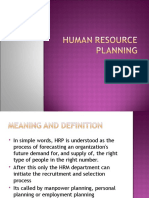 Human Resource Planning