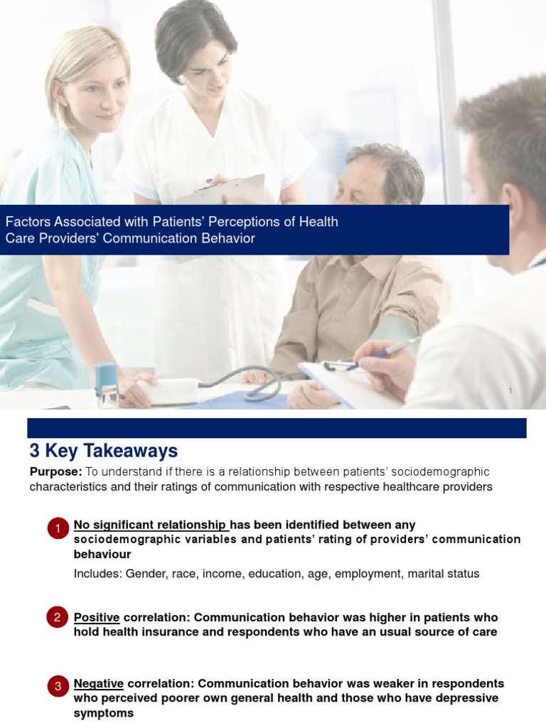 Patient Perceptions of Healthcare Communication | PDF | Patient ...