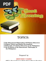 Filipino Educators and Thier Philosophies