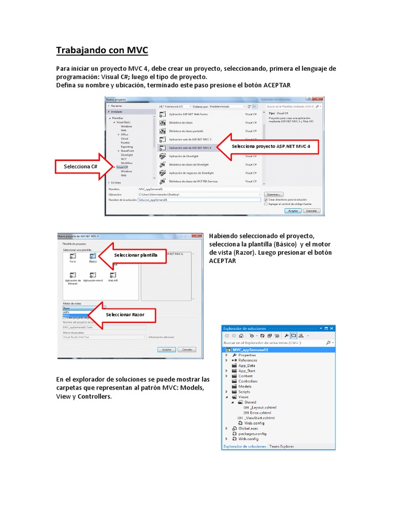 Tutorial MVC en C# para Principiantes | PDF | C Sharp (lenguaje de ...