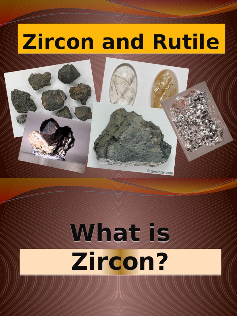 ZIRCON and Rutile PDF Zirconium Titanium
