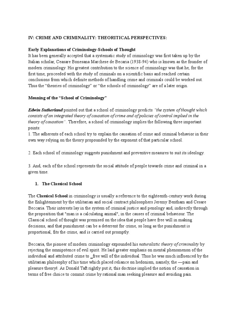 Criminology Notes