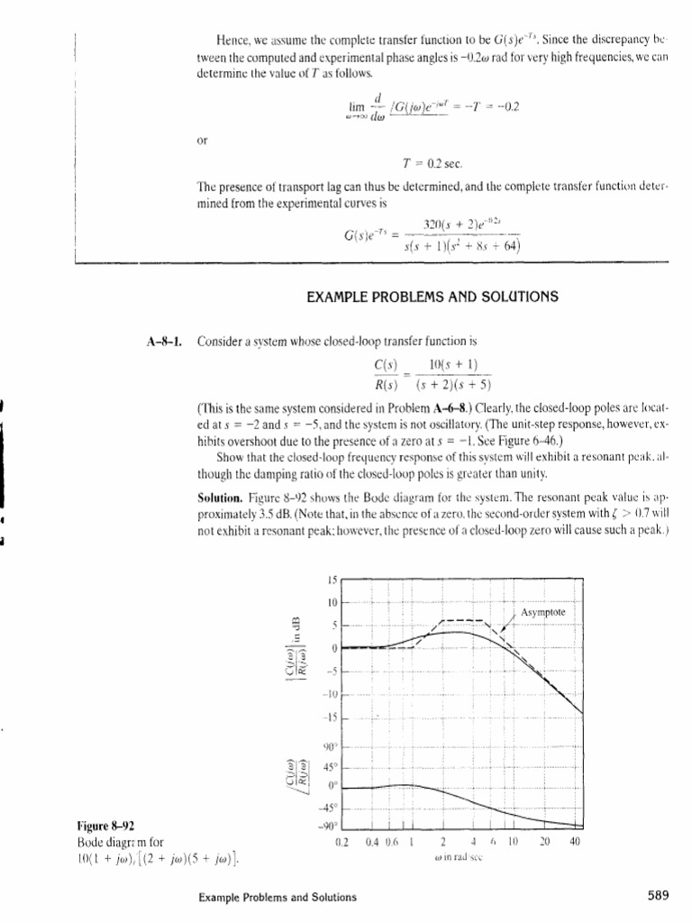 Modern Control Engineering Problems CH 8 PDF | Download Free PDF ...