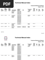 Technical Manual Index: Component Maintenance Manuals August 1, 2016